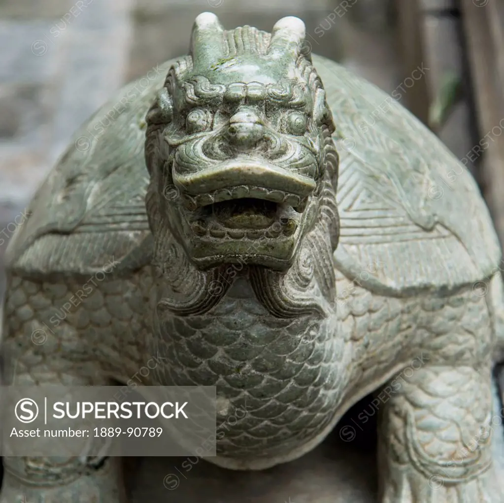 Sculpture of animal likeness at Lama Temple; Beijing, China