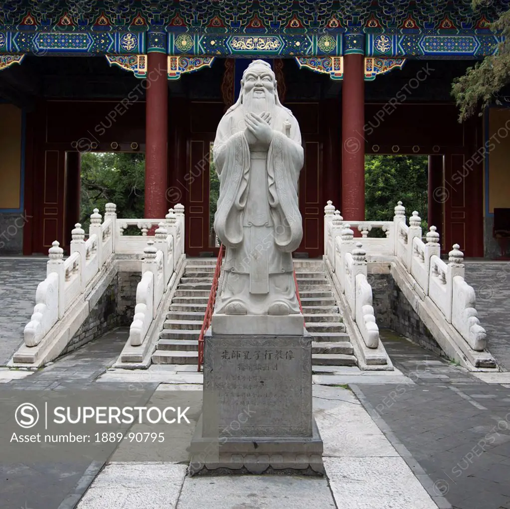 Statue of Confucius at Confucius Temple; Beijing, China