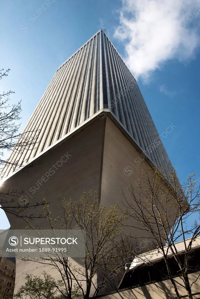 Low Angle View Of Rainier Tower; Seattle, Washington, United States Of America