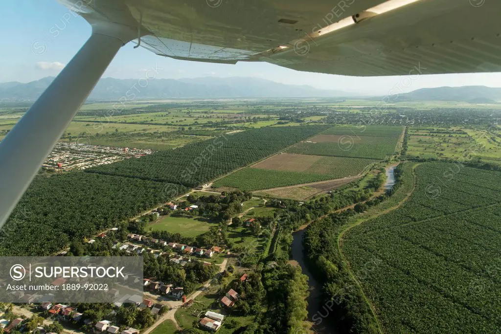 Aerial View Of The Landscape Of Honduras; Honduras