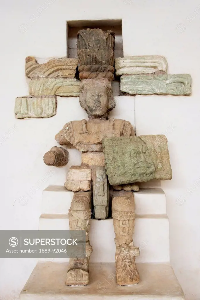An Artifact From Maya Civilization At Copan Ruins; Copan, Honduras
