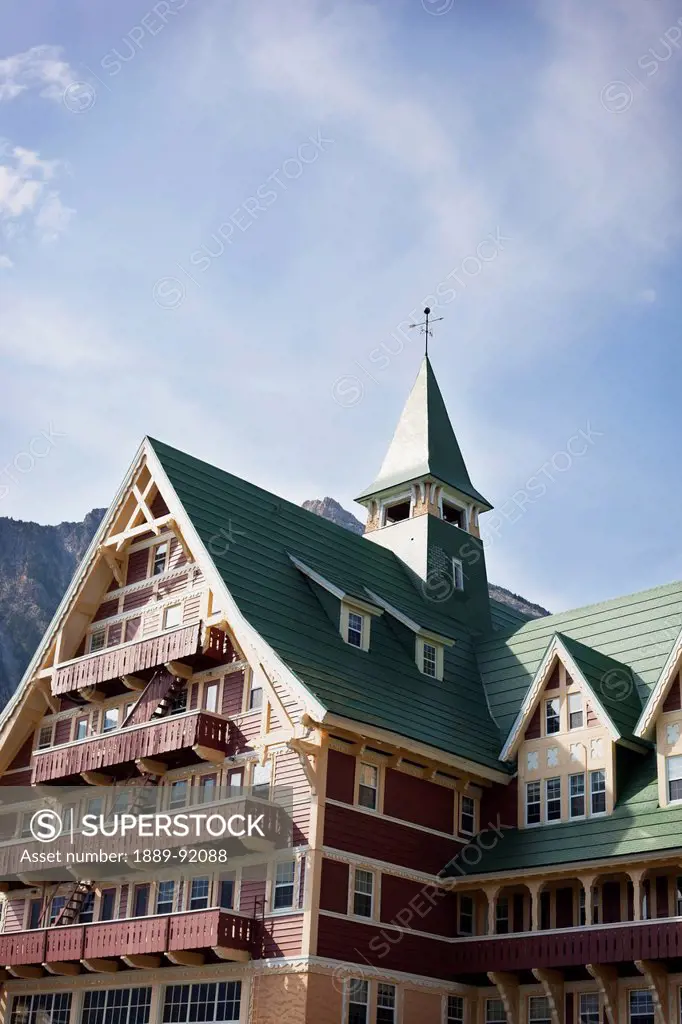 Prince Of Wales Hotel In Waterton Lakes National Park; Alberta, Canada