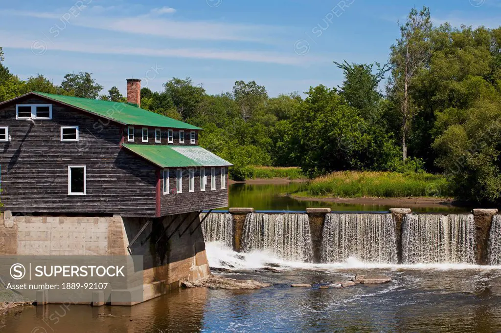 The Old Grain Mill Built In 1897; Huntingville, Quebec, Canada