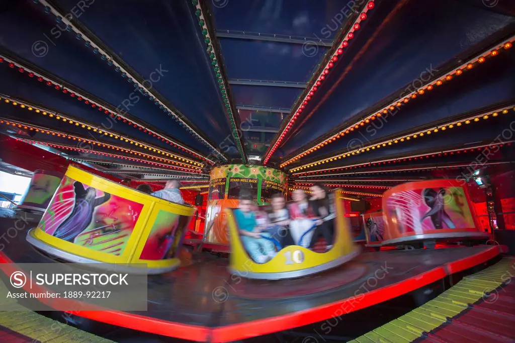 Amusement park ride; South Shields, Tyne and Wear, England