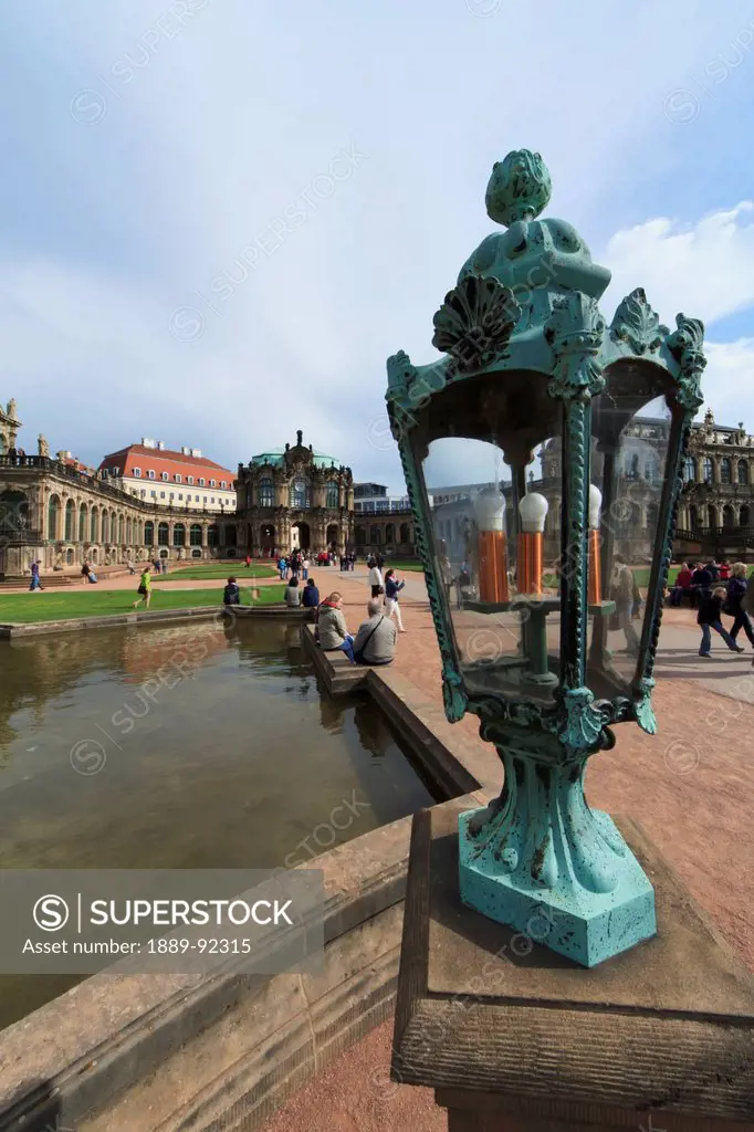 Courtyard of the Zwinger Palace, Dresden, Saxony, Germany