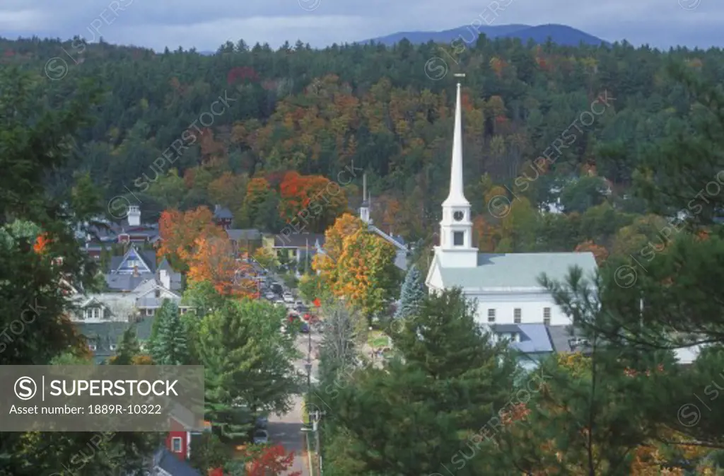 New England Town of Stowe Vermont U.S.A.