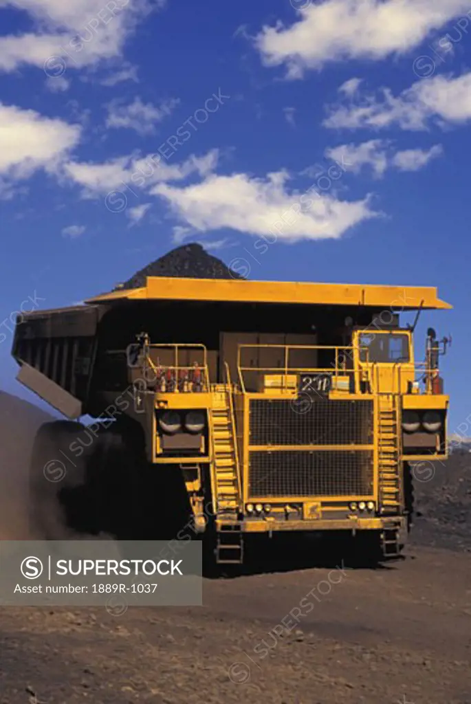 Large ore truck