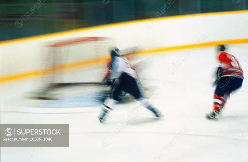 Hockey player scoring