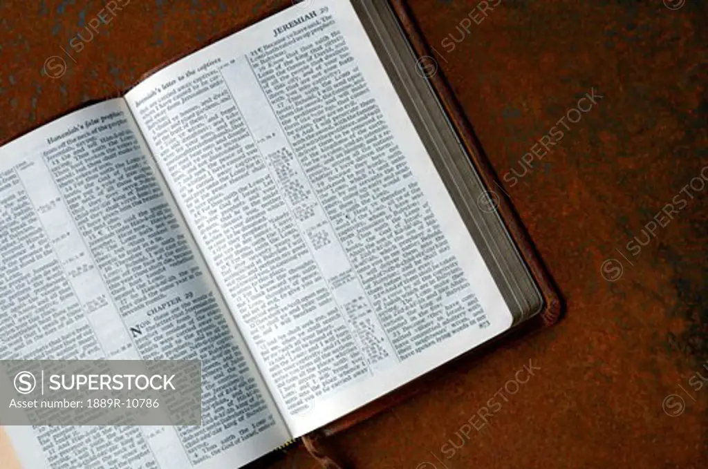 Bible open to Jeremiah