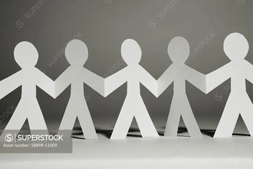 Paper cut-outs of people