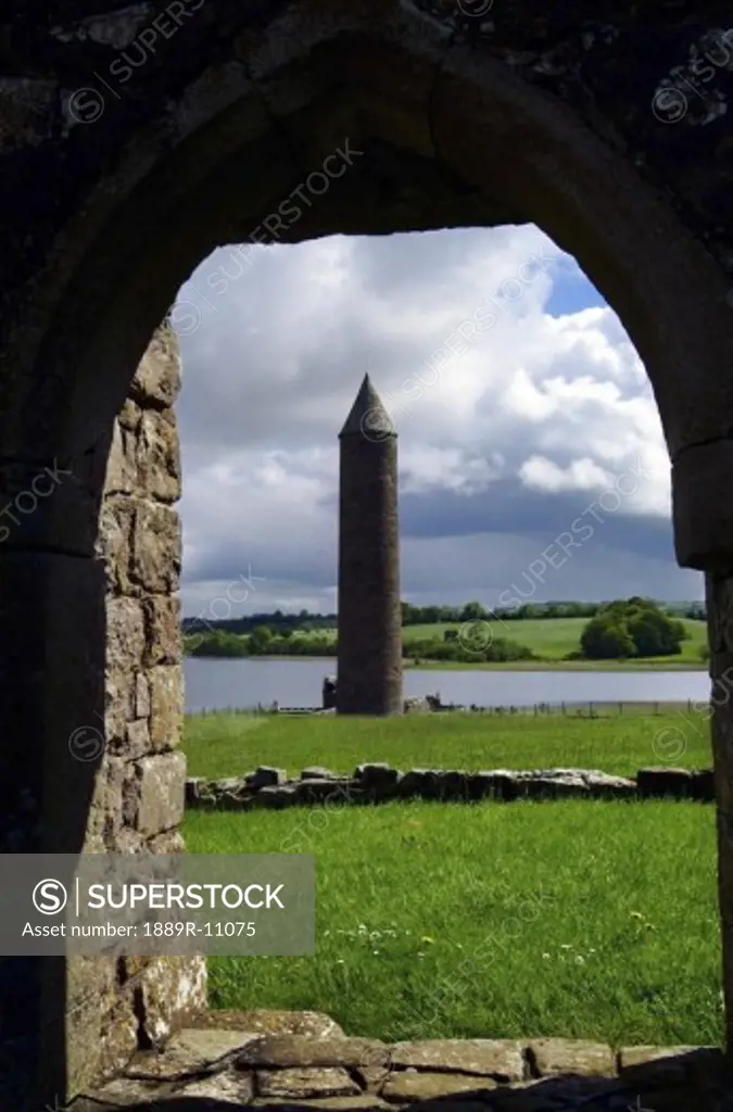 Devenish round tower and monastic site, Co. Fermanagh, Ireland