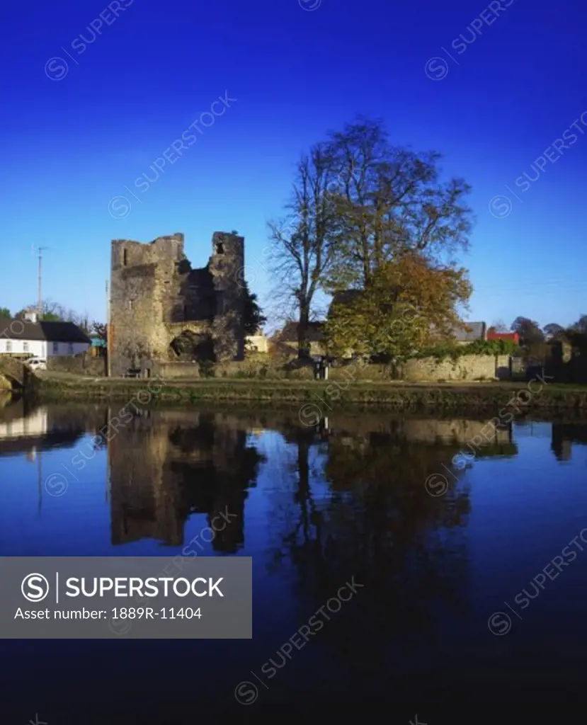 Co Carlow, Leighlinbridge and 12th C. Black Castle, Ireland