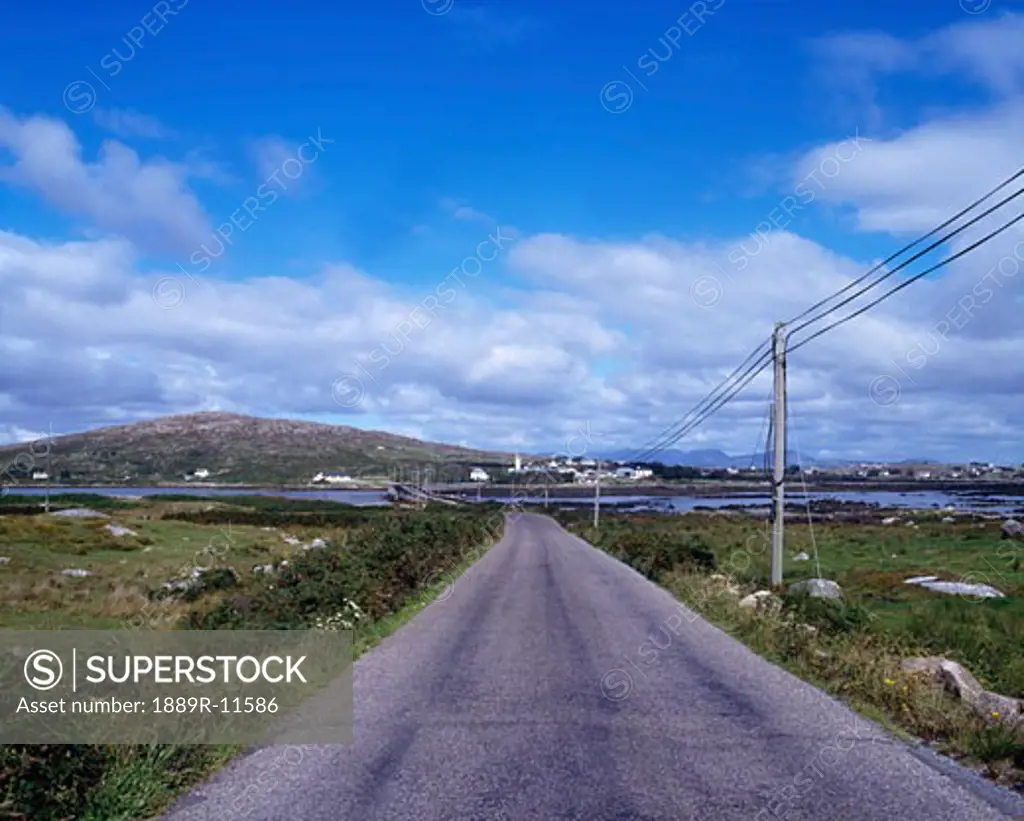 Lettermore Island with Gorumna Island and Lettermore Town, Ireland