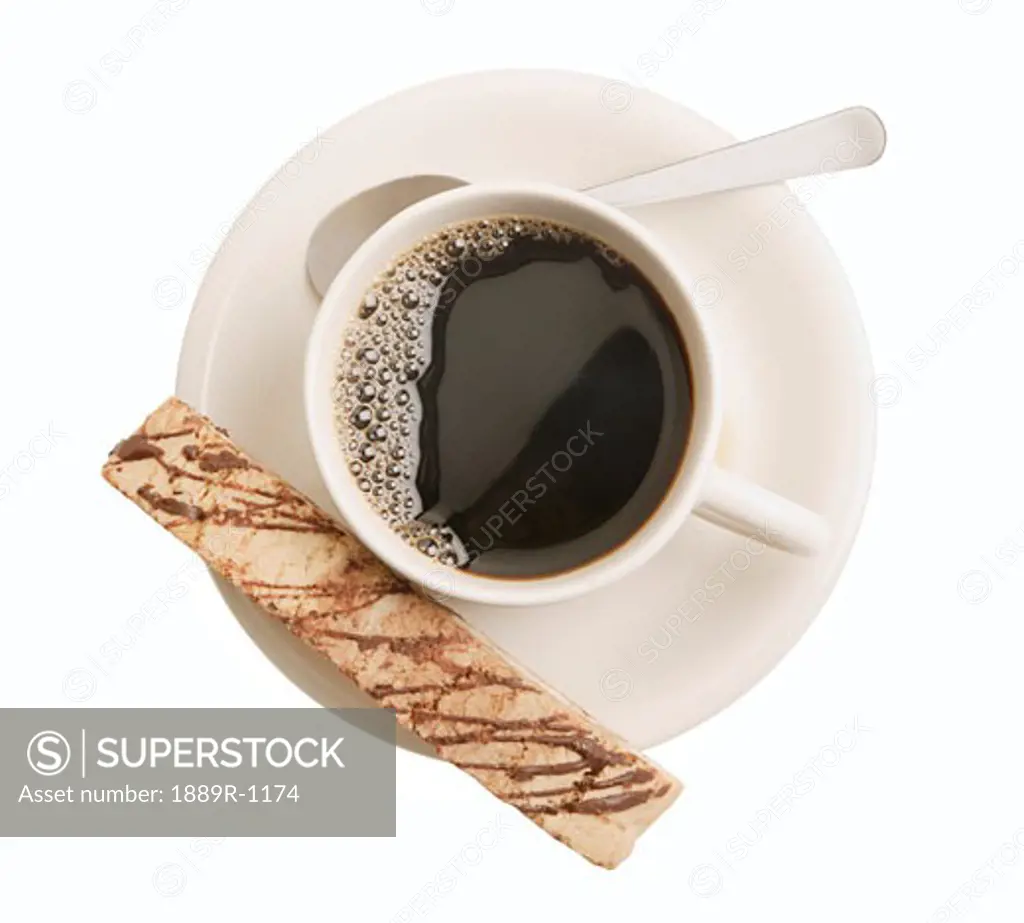 Black drink with snack