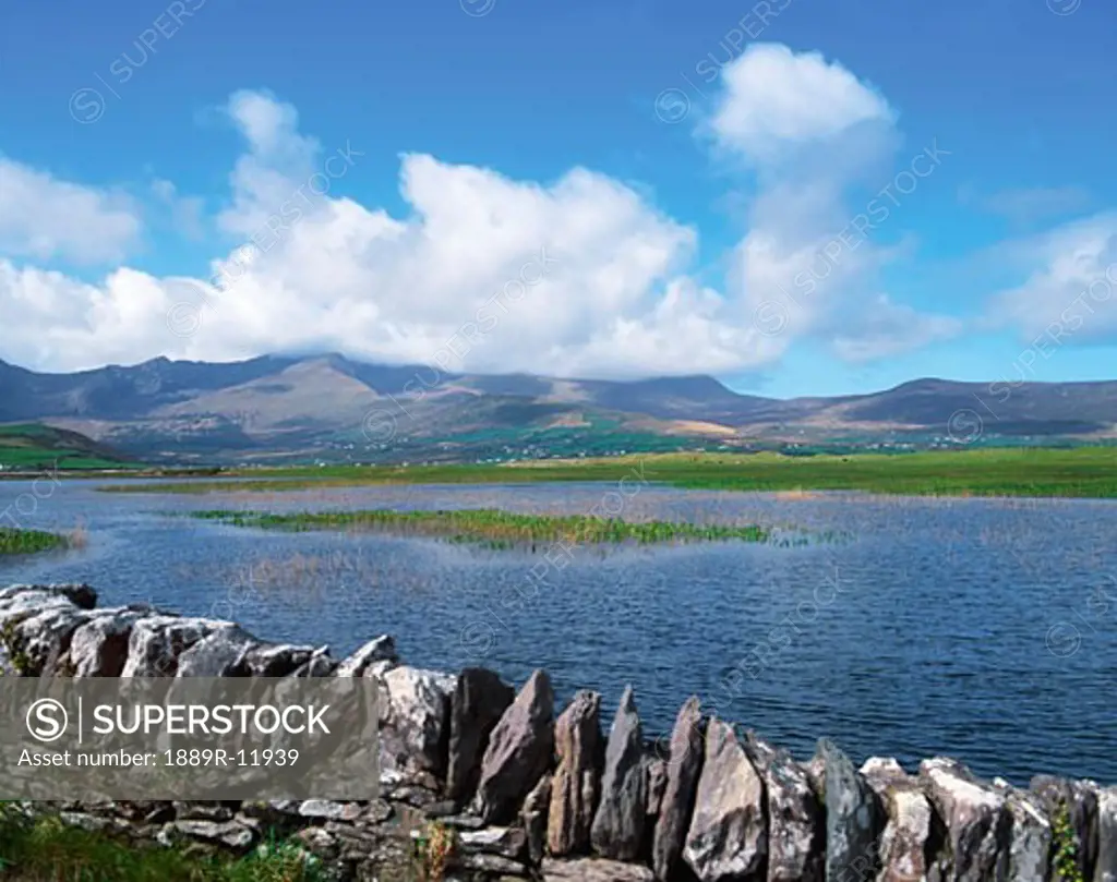 Central mountain range including Mount Brandon on the Dingle Peninsula, County Kerry, Ireland