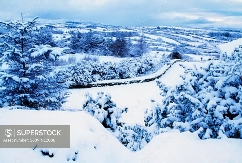 Glens of Antrim in winter, Co Antrim, Ireland