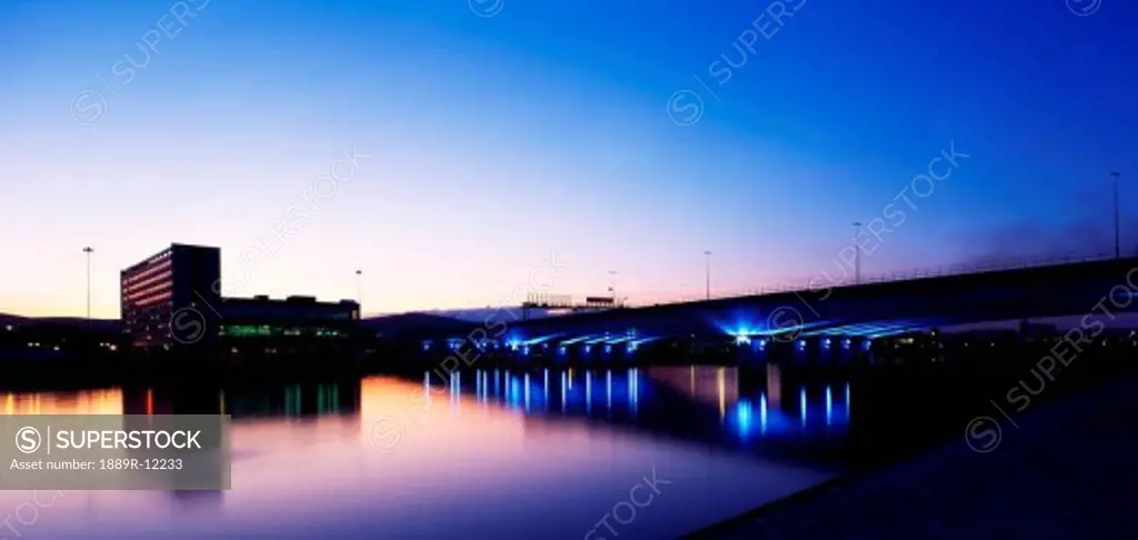 The new Lagan Bridge, Belfast, Ireland