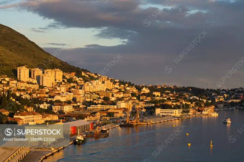 Commercial port, Lapad District, City of Dubrovnik, Croatia  