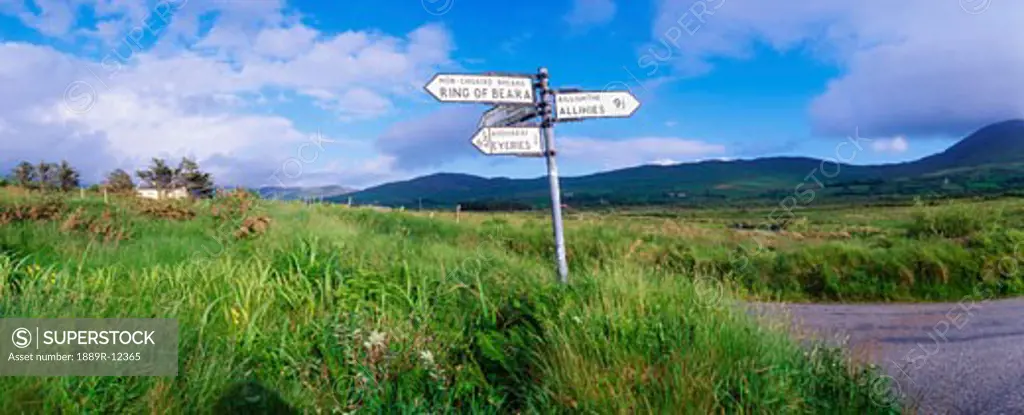 Signposts near Eyeries, Co Cork, Ireland