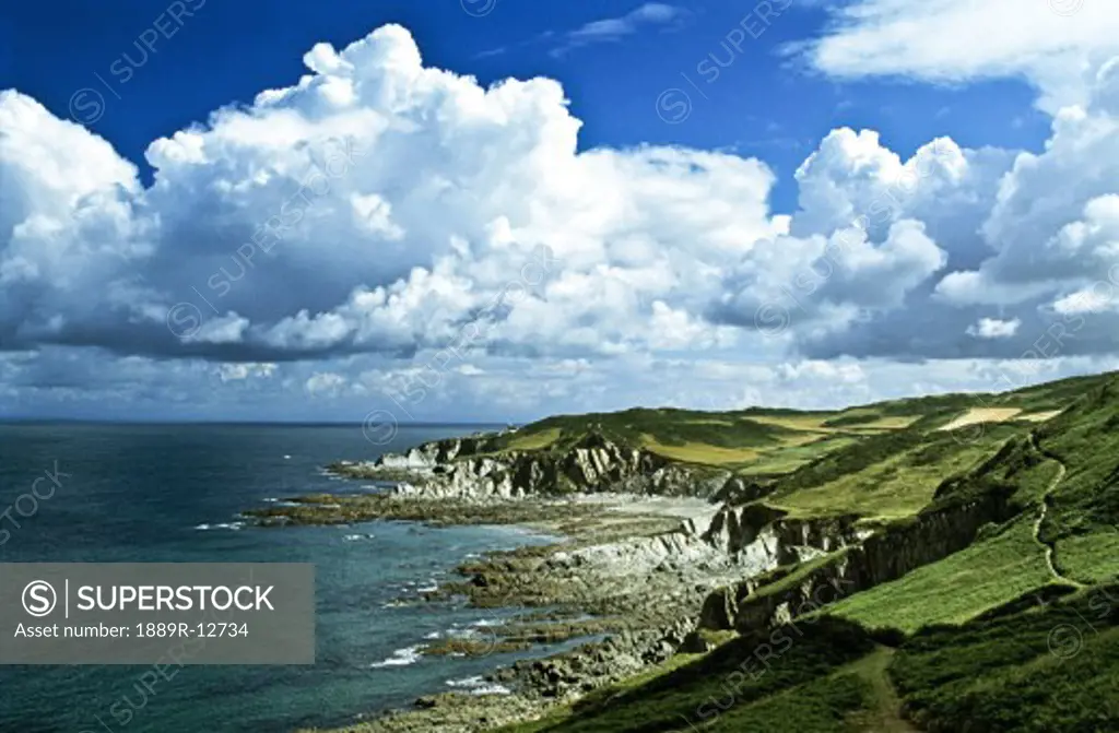 Shoreline in North Devon, England