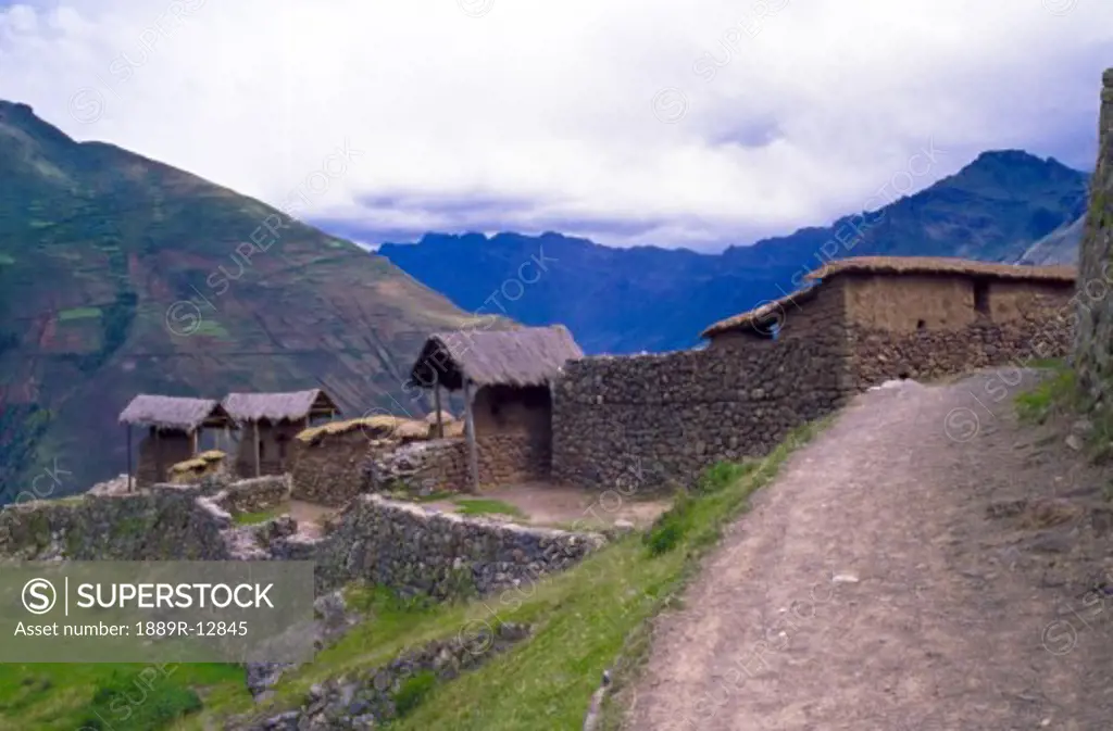 Sacred Valley of the Incas, Peru, South America, stone buildings