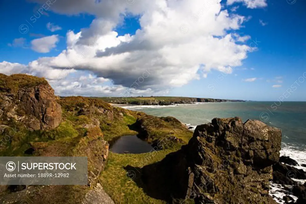 Bunmahon, Copper Coast, County Waterford, Ireland; Coastal cliff scenic  
