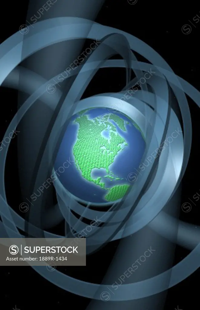 Background effect, planet earth energy.
