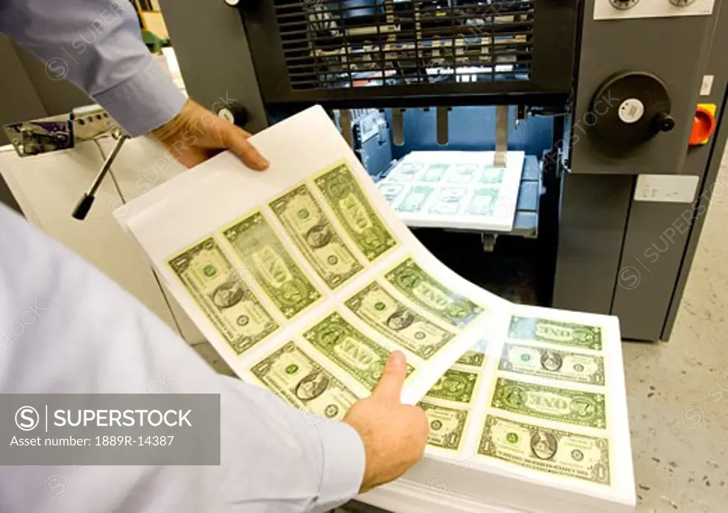 Sheets of American money