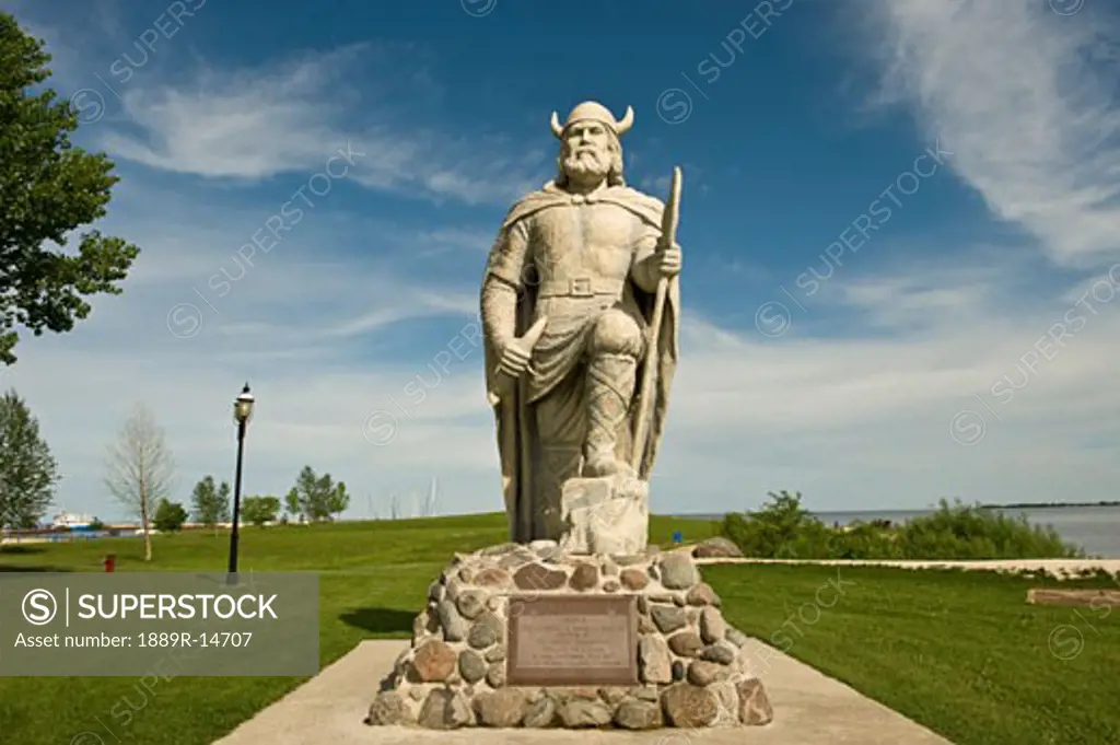 Viking statue, Gimli, Manitoba, Canada