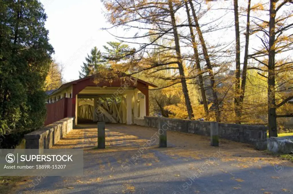 Covered bridge, Pennsylvania, USA