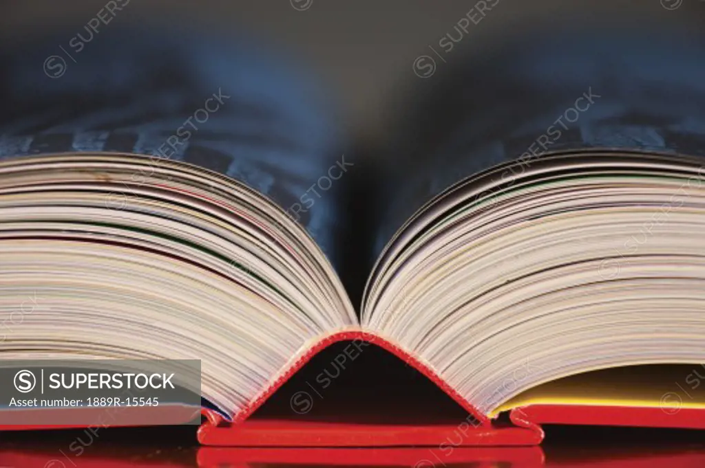 Top of an open book
