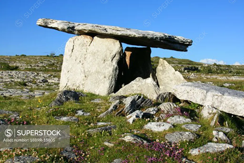 Poulnabrone Dolmen, Co Clare, Ireland; Ancient portal tomb from the Neolithic period