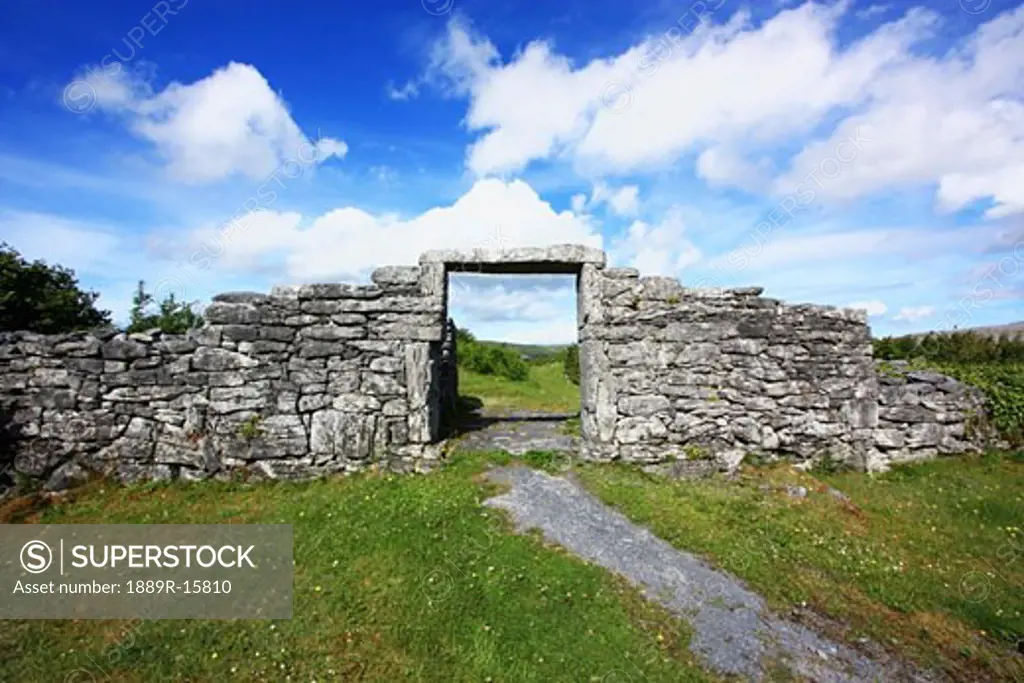 Ballyvaughan, Co Clare, Ireland; Entrance to Ringfort