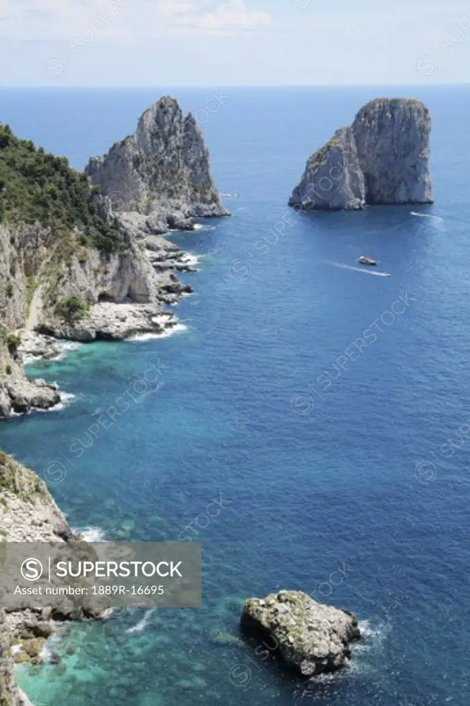 Capri, Italy; Sea stacks
