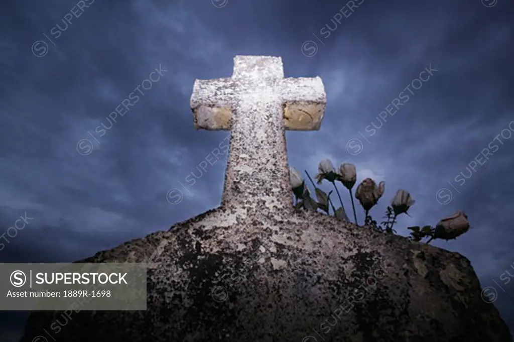 Cross headstone