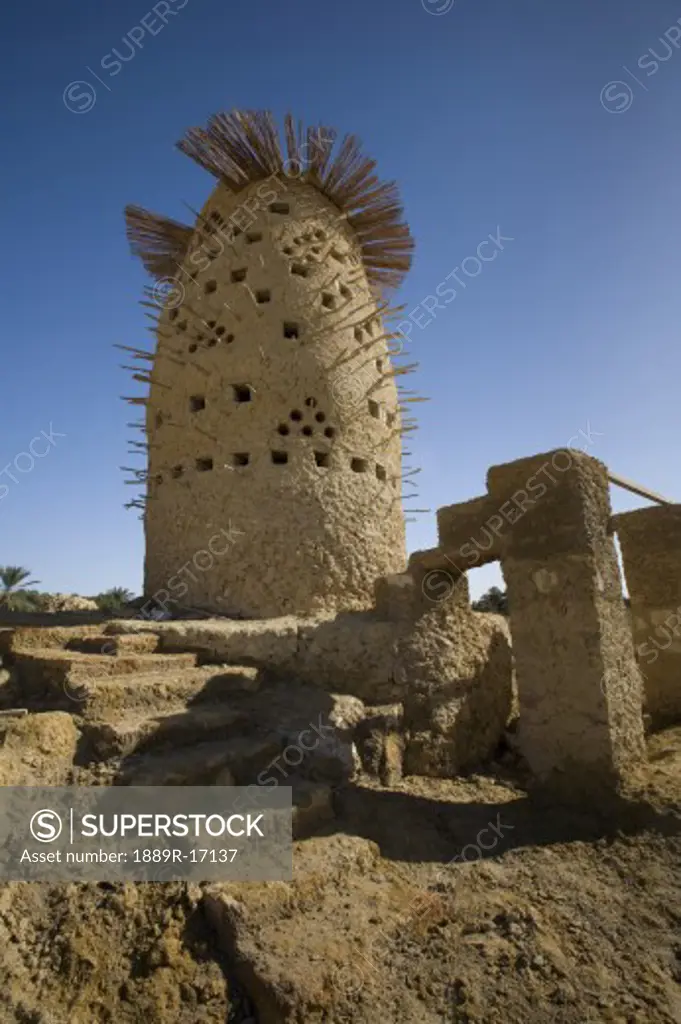 Siwa Oasis, Egypt; A mud brick pigeon house