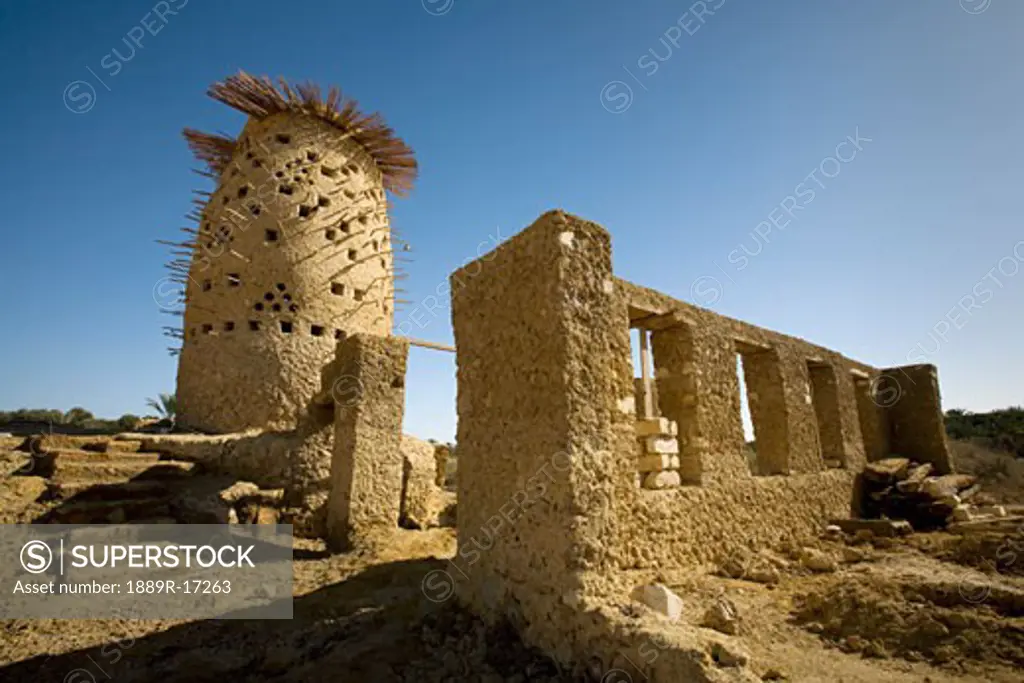 Siwa Oasis, Egypt; A mud brick pigeon house
