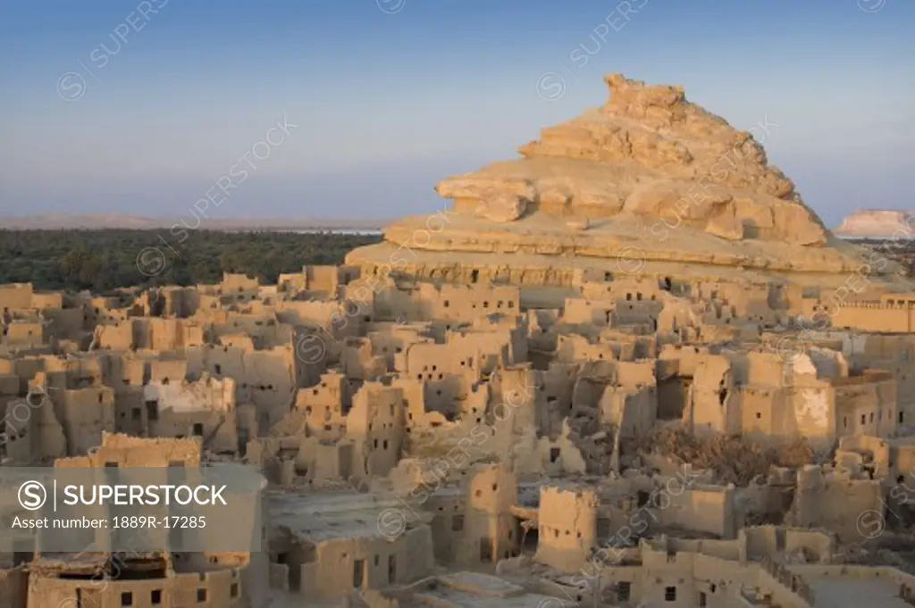 The 13th century mud-brick Fortress of Shali, Siwa Town, Siwa Oasis, Egypt, Africa