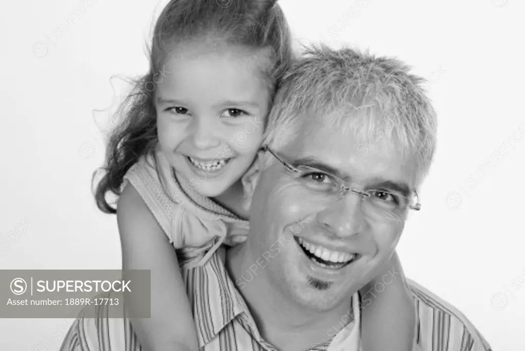 Caucasian Family; Father with daughter  