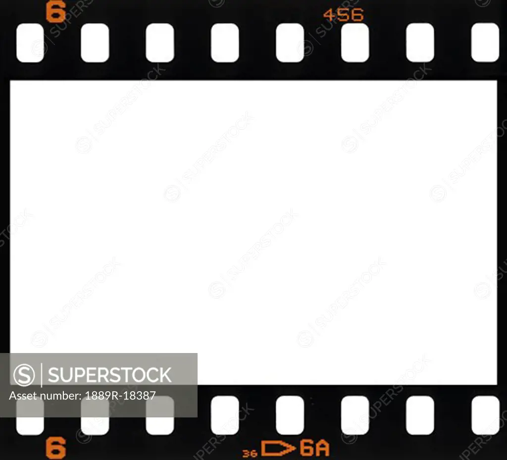 Filmstrip background with number 6