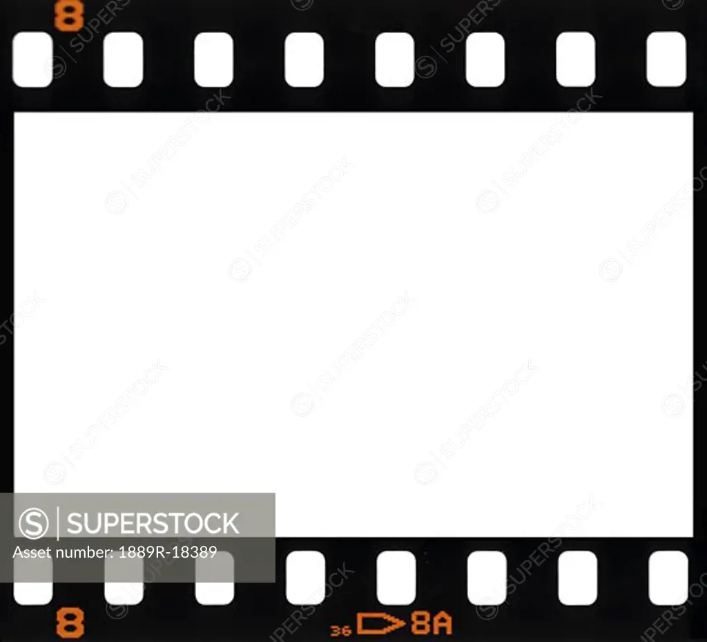 Filmstrip background with number 8