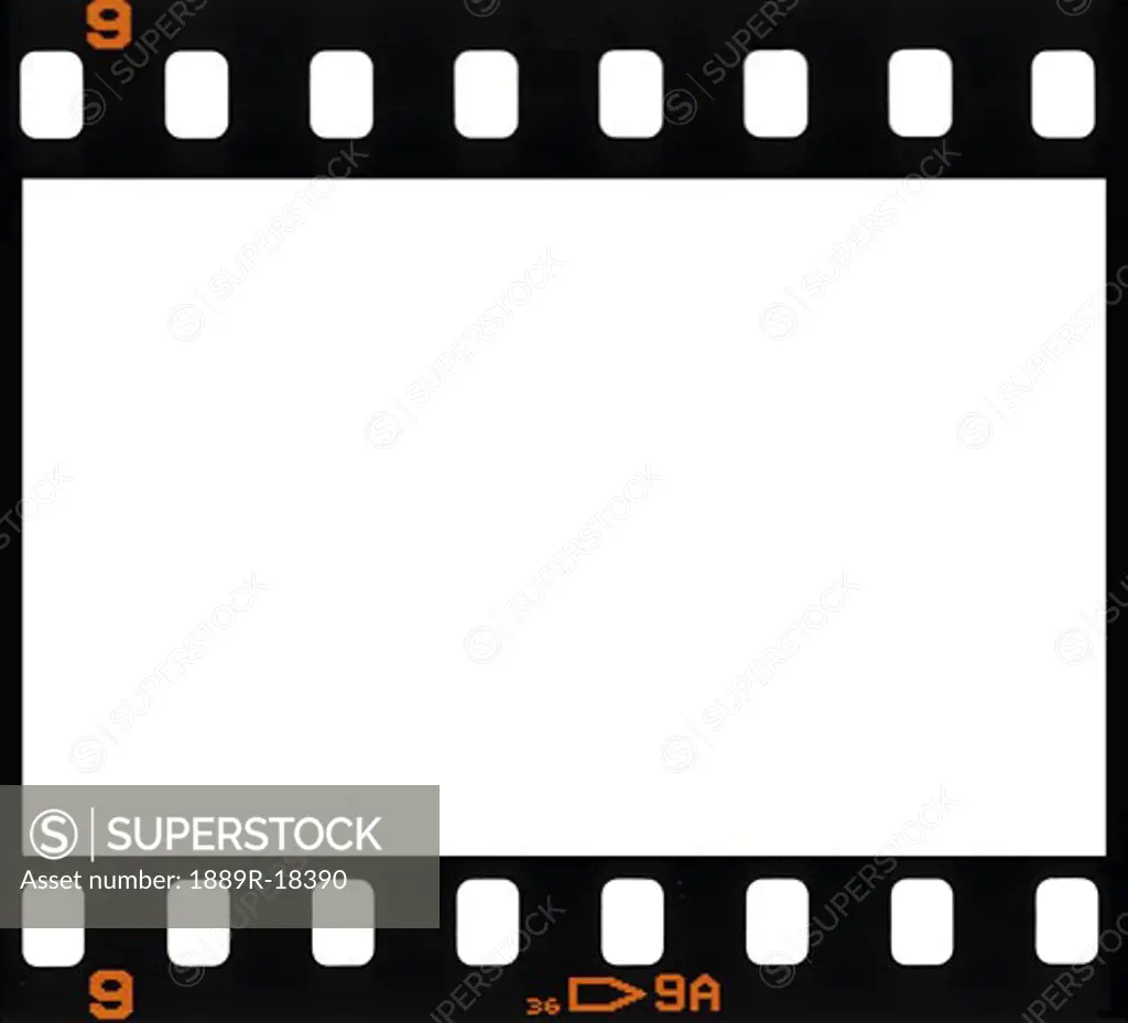 Filmstrip background with number 9