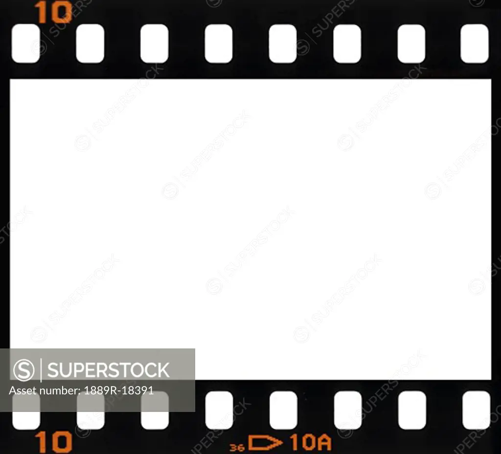 Filmstrip background with number 10