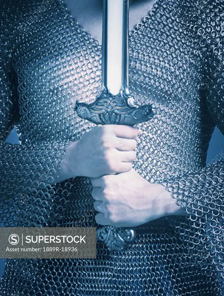 Man holding a sword