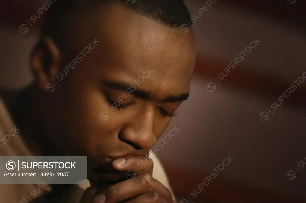 Man in prayer