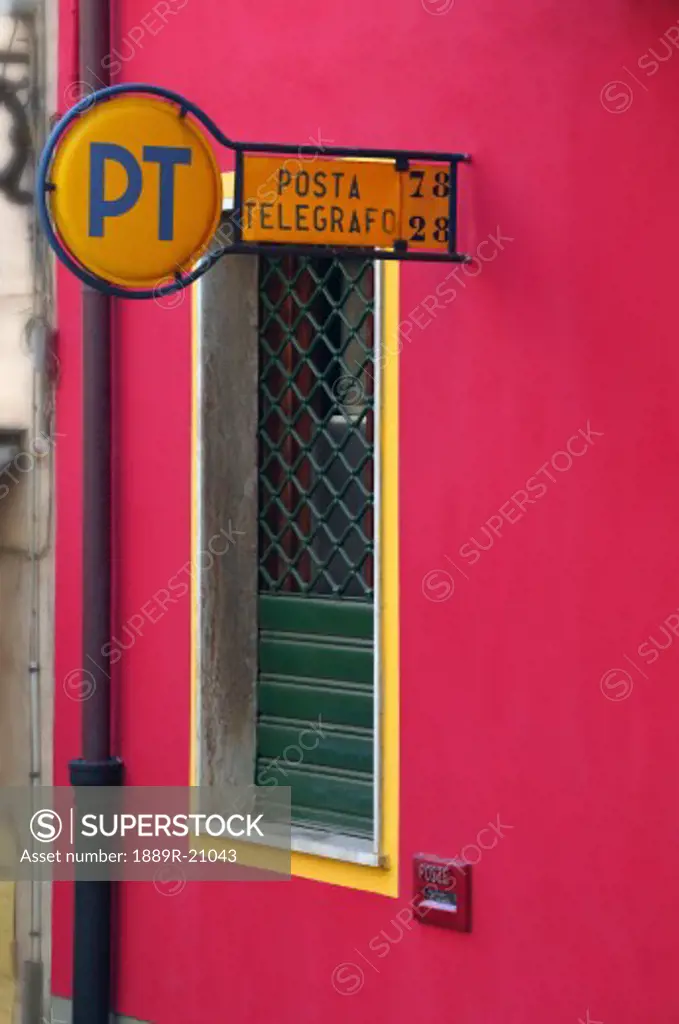 Post office in Cinque Terre Italy