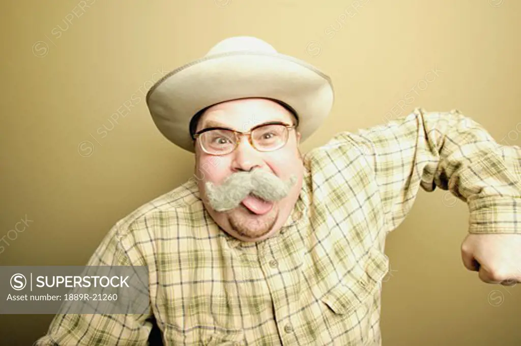 Man with moustache
