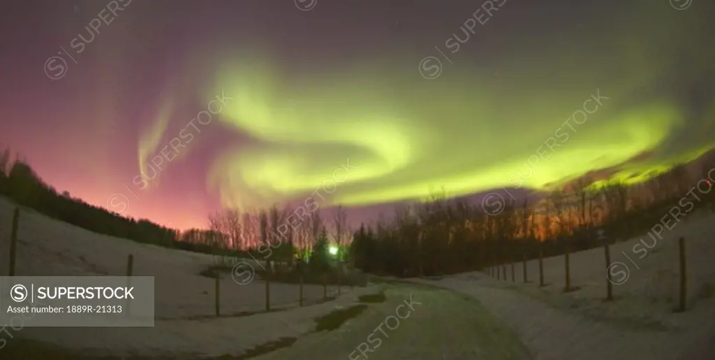 Northern lights Alberta Canada