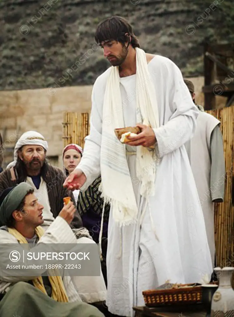 Jesus offers communion
