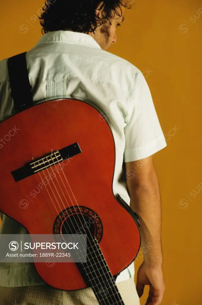 A man with a guitar